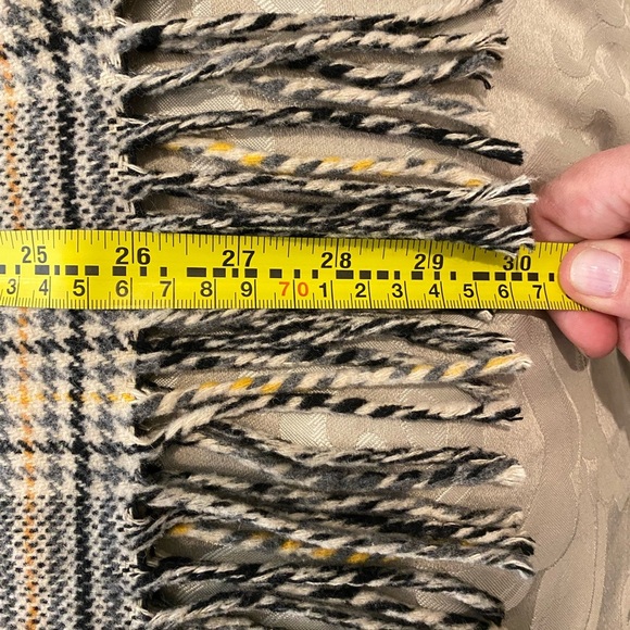 WOOL BLEND - ONLY Blue Denim Anno 1995 Plaid Snap Front Jacket - SIZE M - Picture 8 of 10